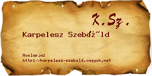 Karpelesz Szebáld névjegykártya
